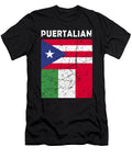Funny Puerto Rican and Italian Flag Design Puertalian Product Alessandra Roth T-Shirt