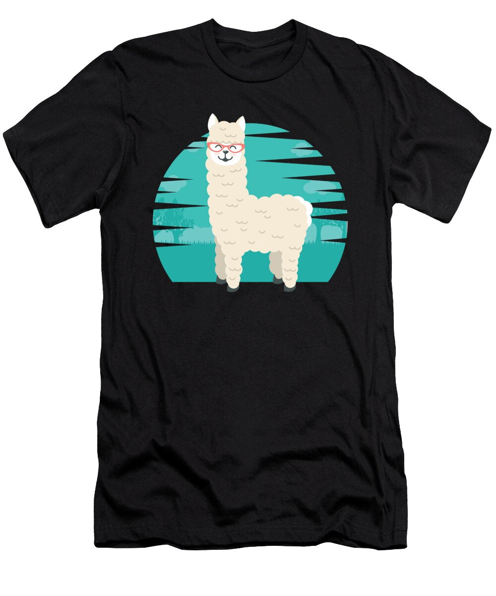Funny Ruminant Mammal Alpaca Guanaco Camel Like Animal Wildlife Nature Gift Cute Nerd Llama Thomas Larch T-Shirt