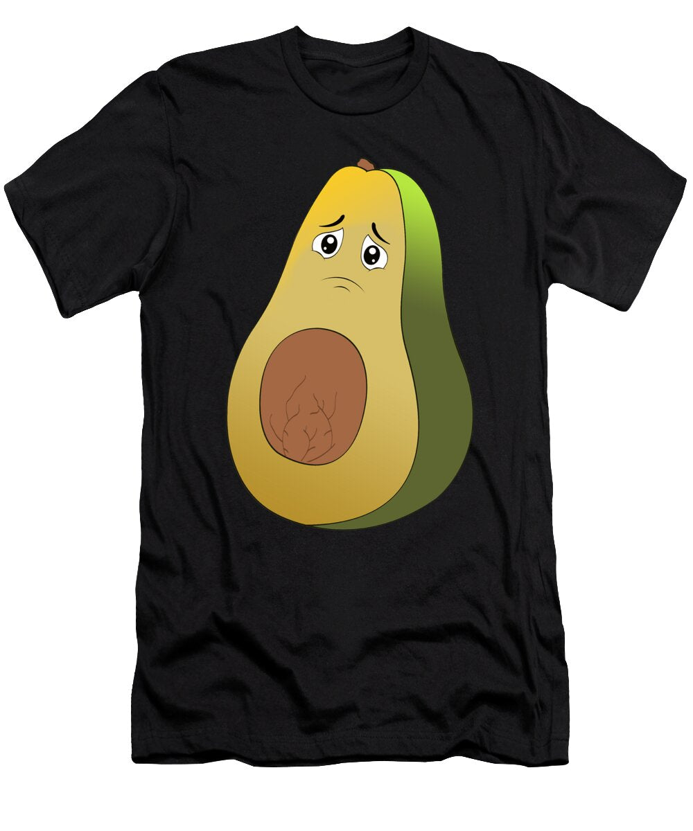 Funny Sad Avocado Foodie Gift Muc Designs T-Shirt