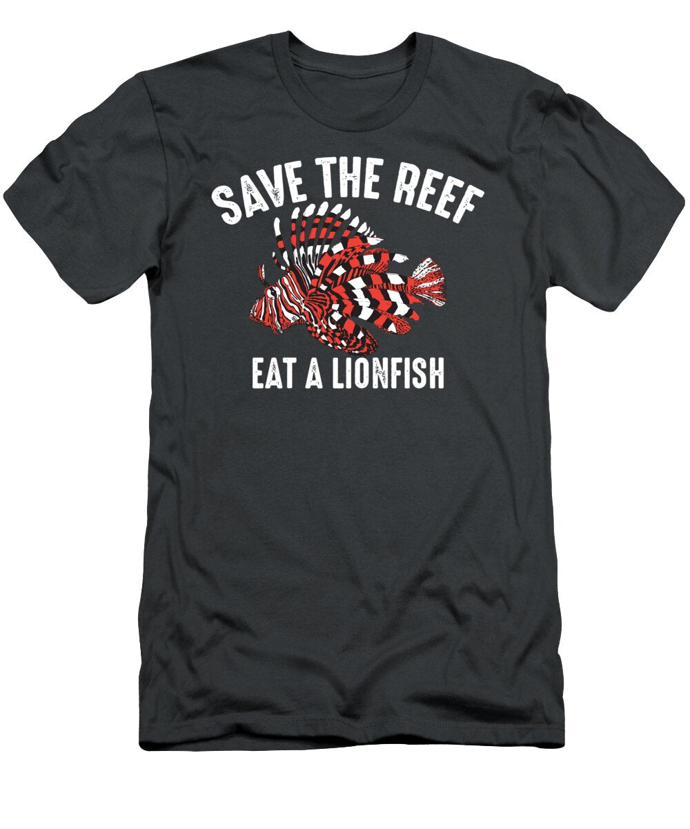 Funny Save the Reef Eat a Lionfish Cute Sea Rock Diver Gift for Christmas Present Haythi Ayesh T-Shirt