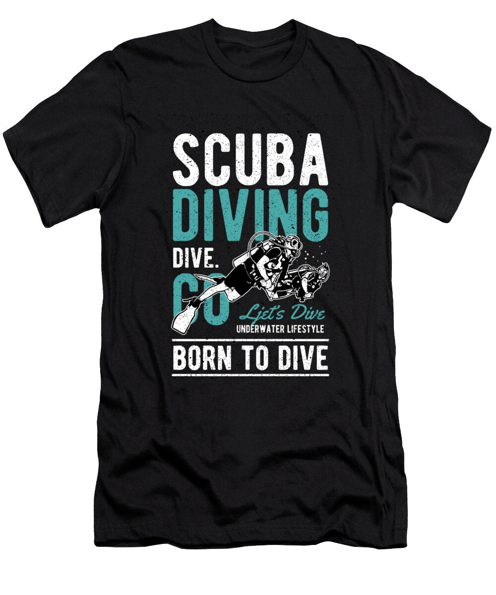 Funny Scuba Diving Ocean Snorkel Scuba Diver Gift Muc Designs T-Shirt