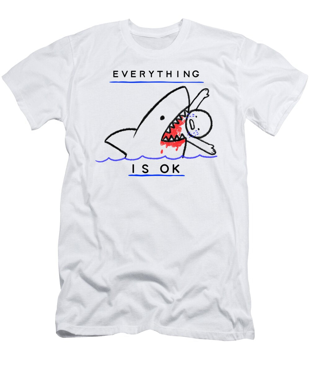 Funny Shark for Hobby Diver Meme Comic Benjamin Burkert T-Shirt