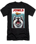Funny Siberian Husky and Fried Chicken Parody Jowls Dog Lover Job T-Shirt
