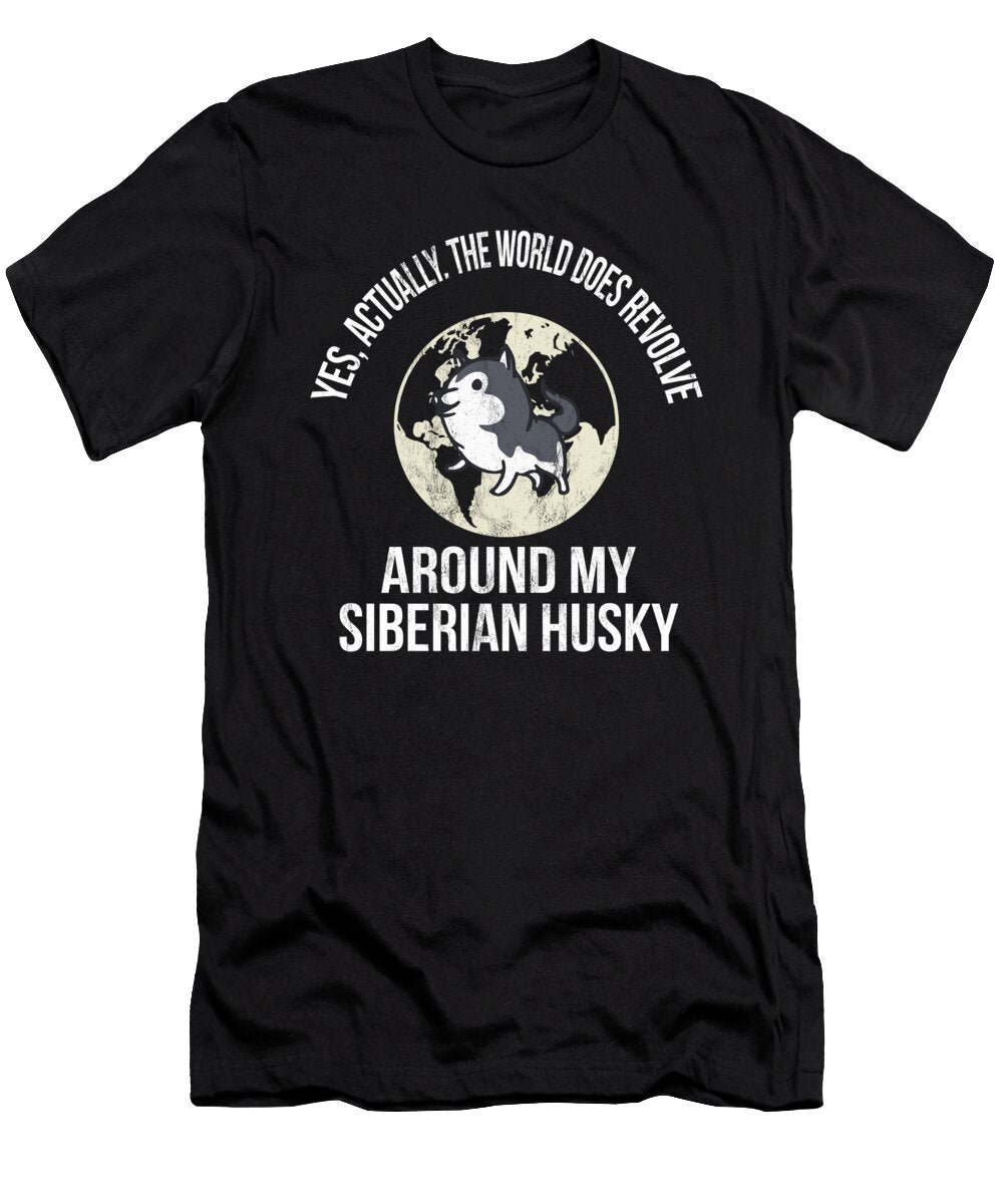 Funny Siberian Husky Dog Noirty Designs T-Shirt