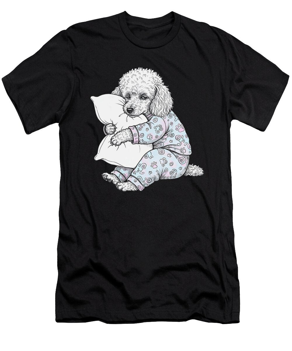 Funny Sleepy Poodle Pajama Sophie Eleanor T-Shirt
