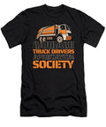 Funny Truck Driver Trucking Rig Trucker Garbage Truck Crazy Squirrel T-Shirt