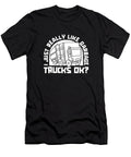 Funny Truck Driver Trucking Trucker Rig Garbage Truck Crazy Squirrel T-Shirt