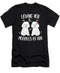 Funny Valentines Day Dog Lover Poodle Couple Gift Haselshirt T-Shirt