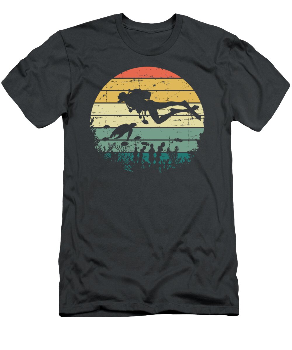 Funny Vintage Scuba Diving Dive Diver Robsov Lili T-Shirt
