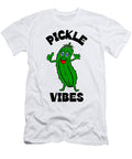 Funny Whimsical Vibrant Green Dill Pickle Typography Sartoris Art T-Shirt