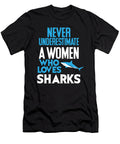 Funny Woman Who Loves Sharks Raphaelartdesign T-Shirt