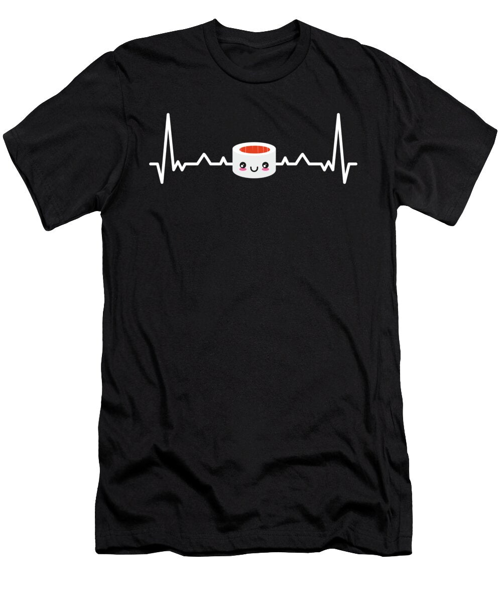Futo Maki Heartbeat Sushi Food Rice Tenshirt T-Shirt