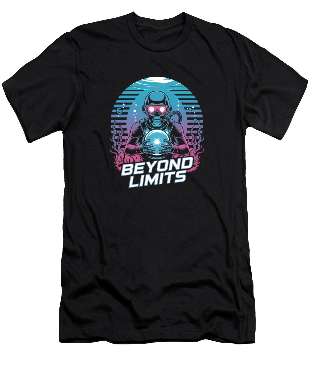 Futuristic Diver with Crystal Ball Yasser Elbermawey T-Shirt