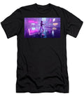 Futuristic Nighttime Pickleball Match Evie Carrier T-Shirt