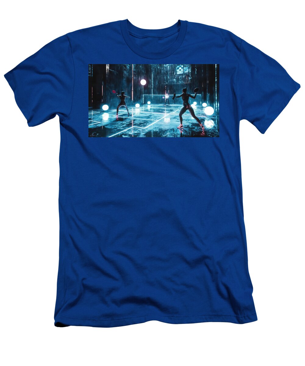 Futuristic Pickleball Match Evie Carrier T-Shirt