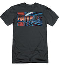 Futuristic Space Bar with Robots Mango Art T-Shirt