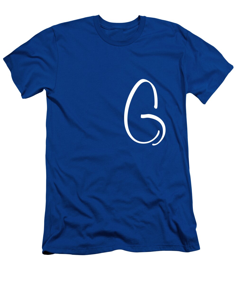 G in White Simple Script Custom Home Fashions T-Shirt