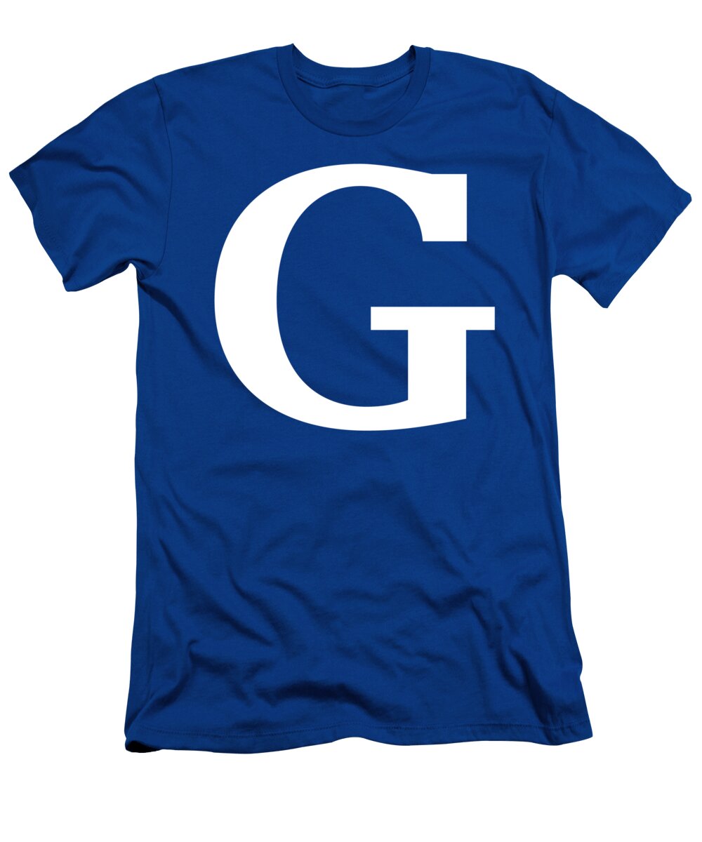 G in White Typewriter Style Custom Home Fashions T-Shirt