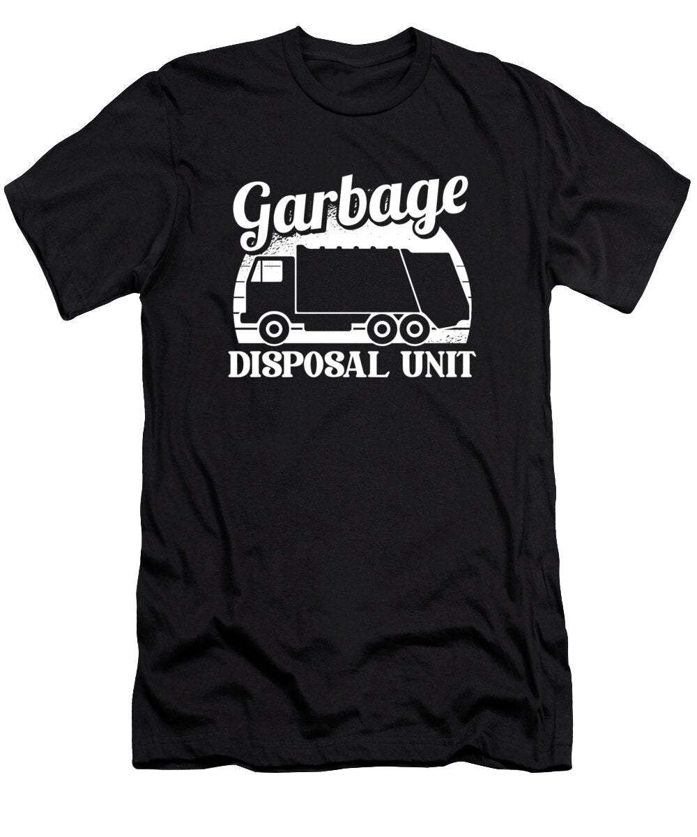 Garbage Disposal Unit Trucker Trucking Driver Garbage Truck Crazy Squirrel T-Shirt