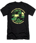Garbage Truck Driver Just a Kid Who Loves Garbage Trucks Crazy Squirrel T-Shirt