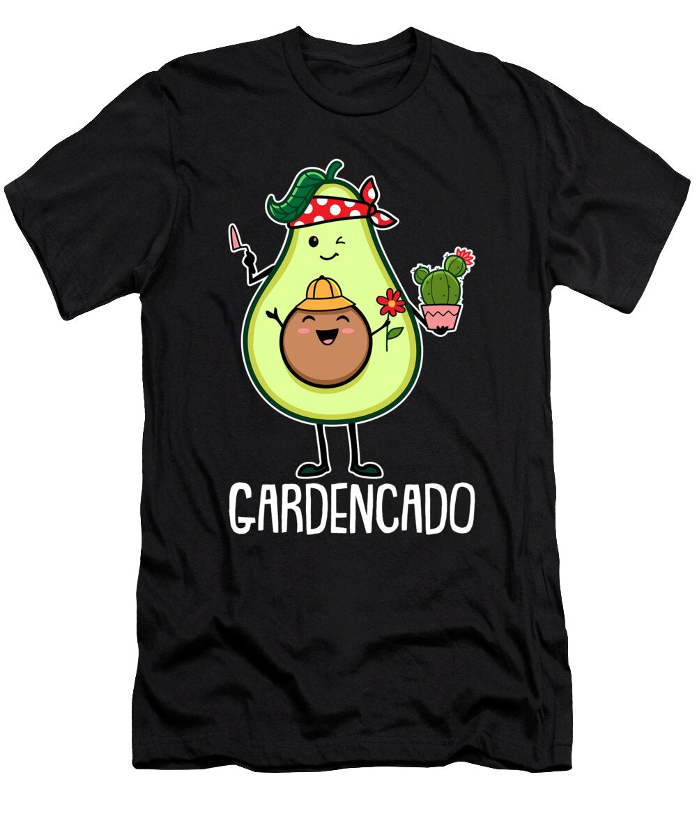 Gardening Avocado Flowers Garden Plants Gardener Crazy Squirrel T-Shirt