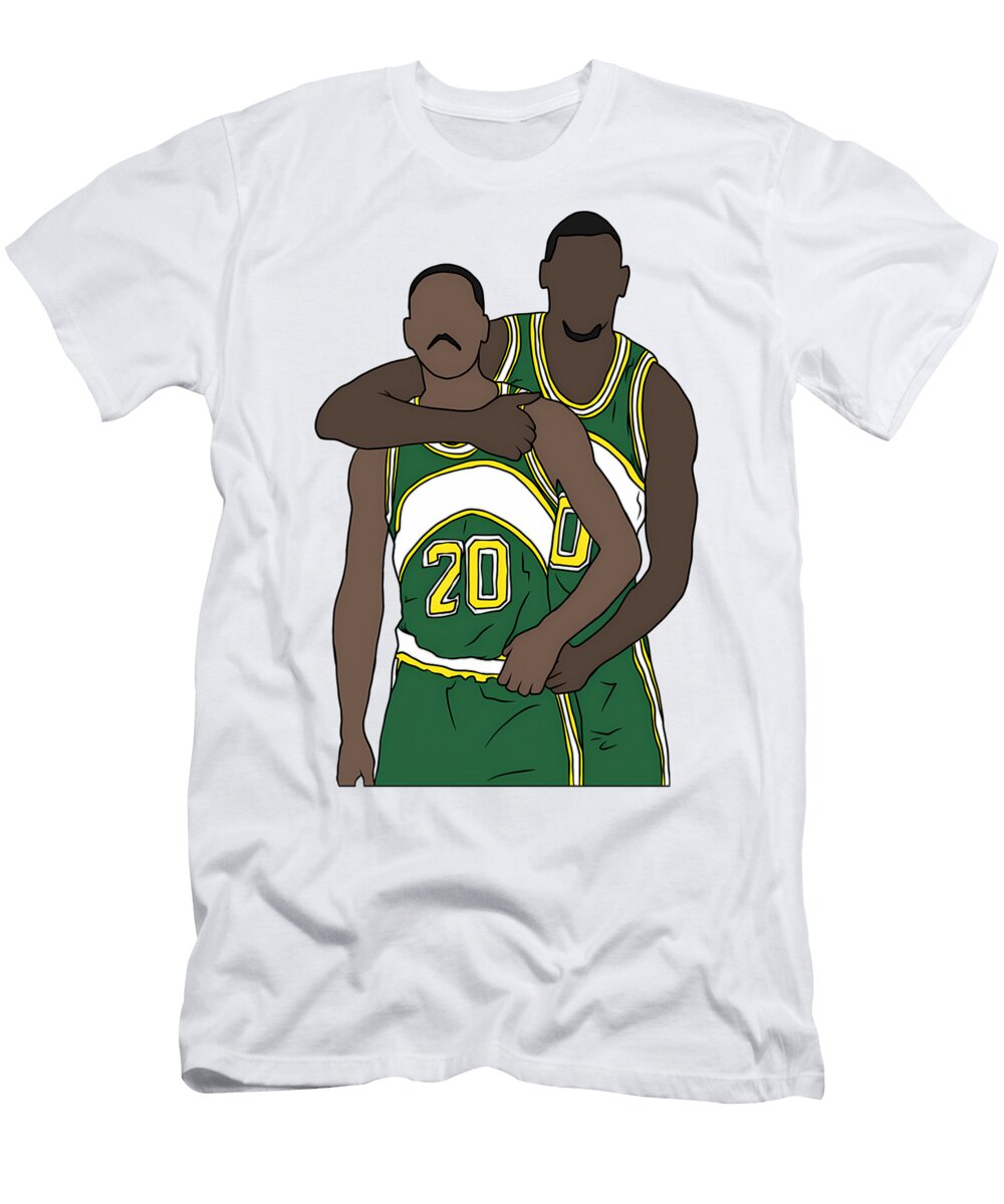 Gary Payton and Shawn Kemp Quang Vu T-Shirt