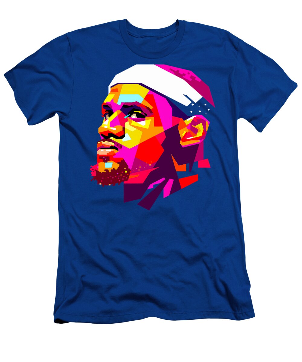 Geometric Portrait of a Famous Athlete Kenvin Tran T-Shirt