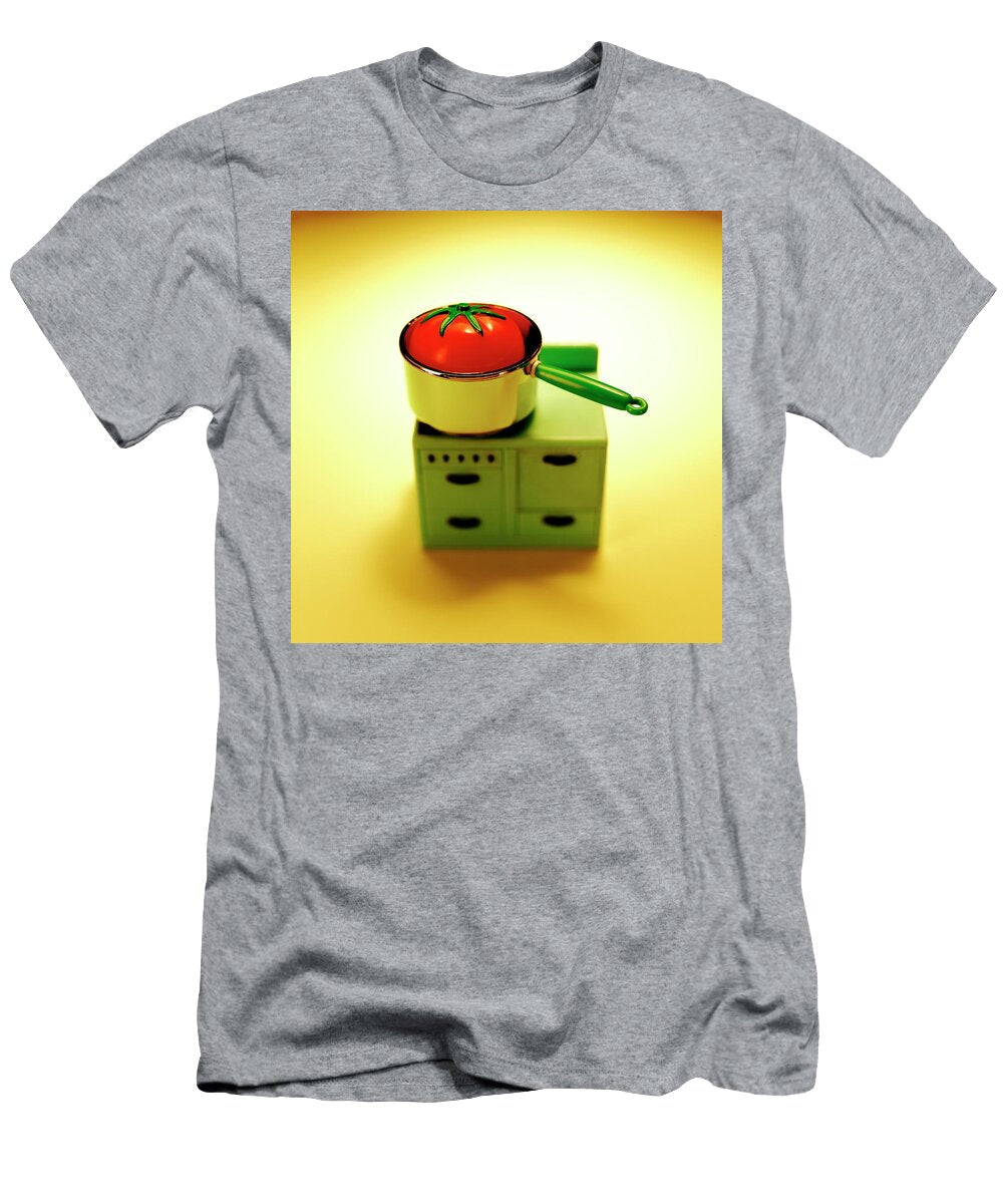 Giant Tomato in Pot on Stove Top Csa Images T-Shirt