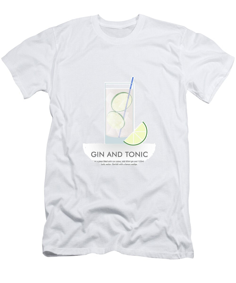 Gin and Tonic Cocktail Dennson Creative T-Shirt