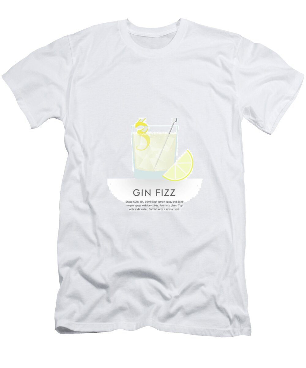 Gin Fizz Cocktail Dennson Creative T-Shirt