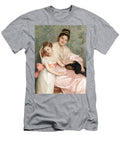 Giovanni Costa Italian 1826 1893 a Mother with Her Dear Daughter and Beloved Dog Artistic Rifki T-Shirt