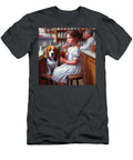 Girl and Her Dog At Soda Fountain Bill Cannon T-Shirt