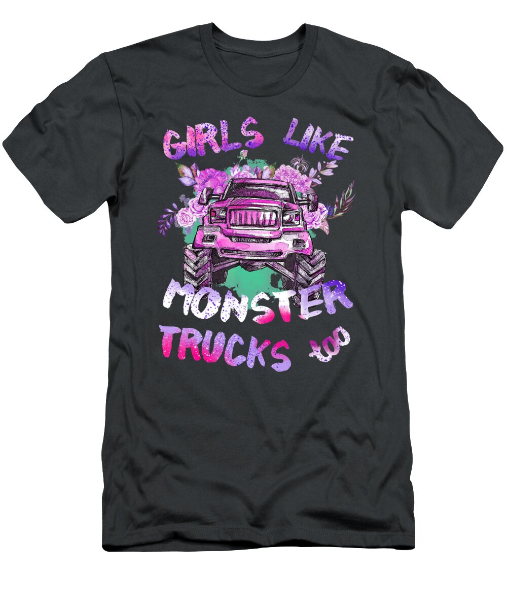 Girl Like Monster Trucks Too Anh Nguyen T-Shirt