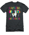 Girl Llama Birthday Llamazing Party Alpaca Balloons Aaryn Roma T-Shirt