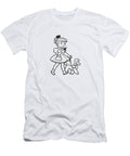 Girl Walking a Poodle Csa Images T-Shirt