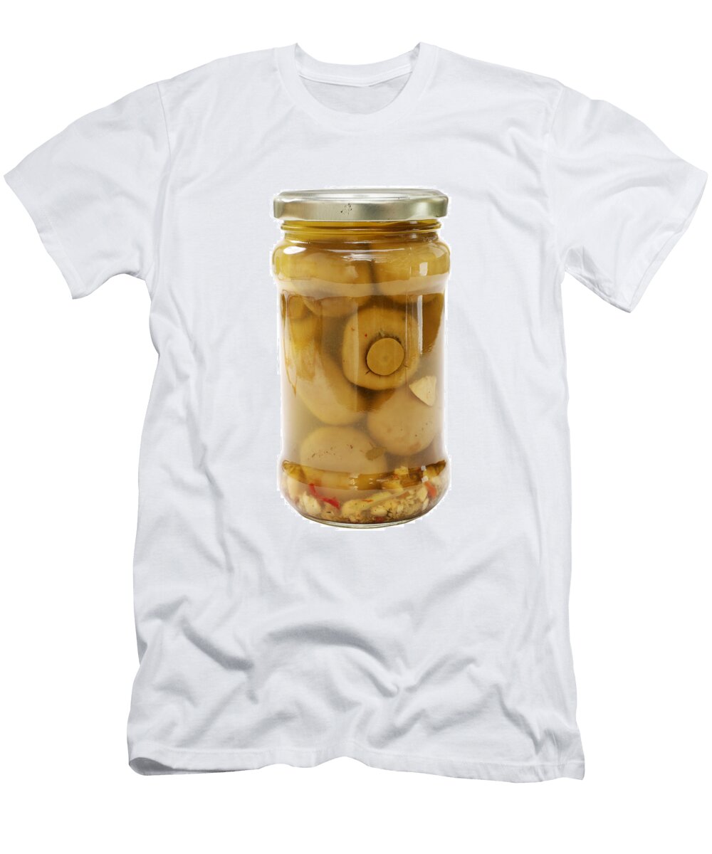 Glass Jar of Mushroom Pickles Donald Erickson T-Shirt