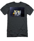 Glass of Fresh Cold Carbonated Water with Ice Cubes and Lemon Sl Liss Art Studio T-Shirt