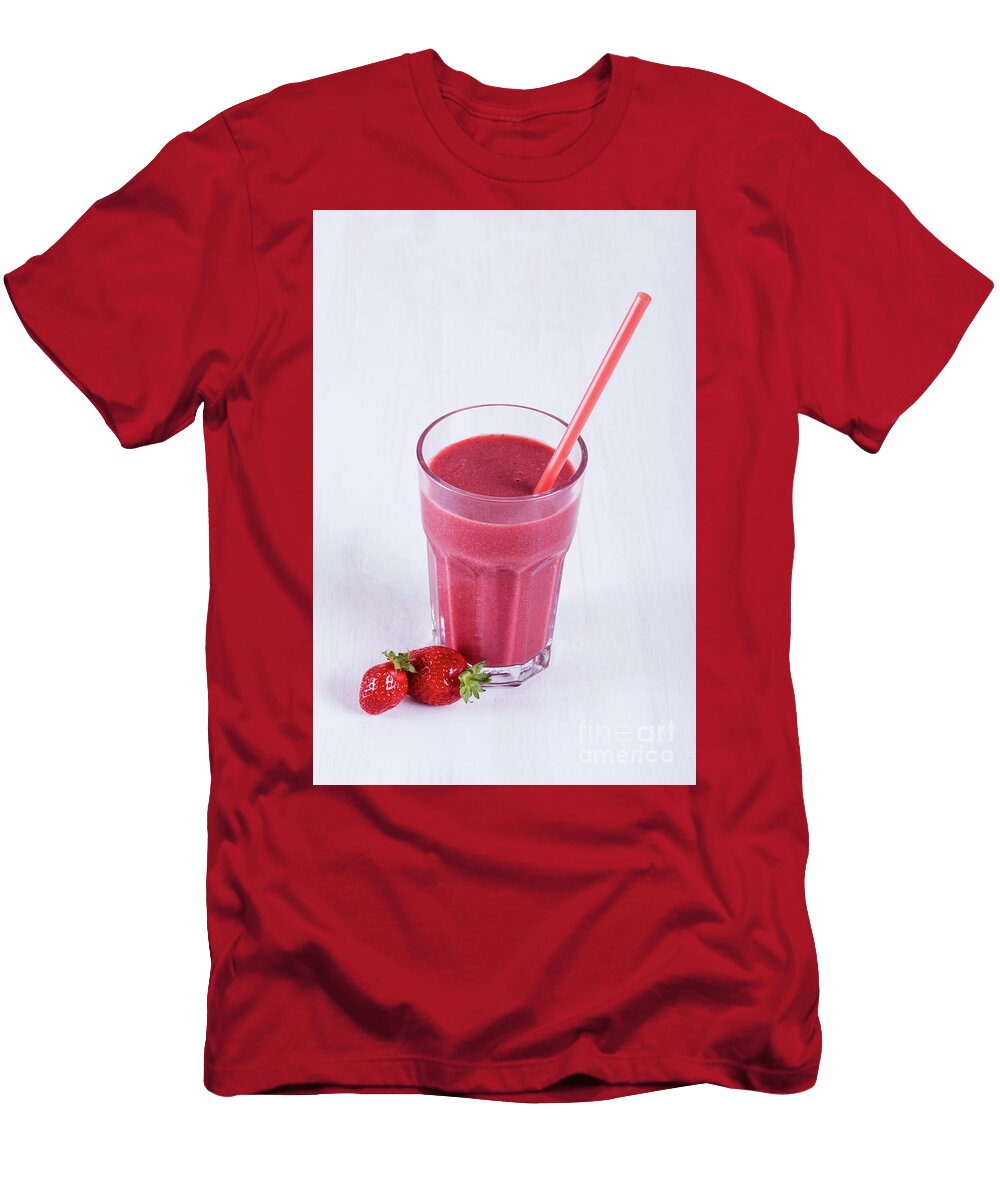 Glass with Strawberry Cocktail on the Table B D S T-Shirt