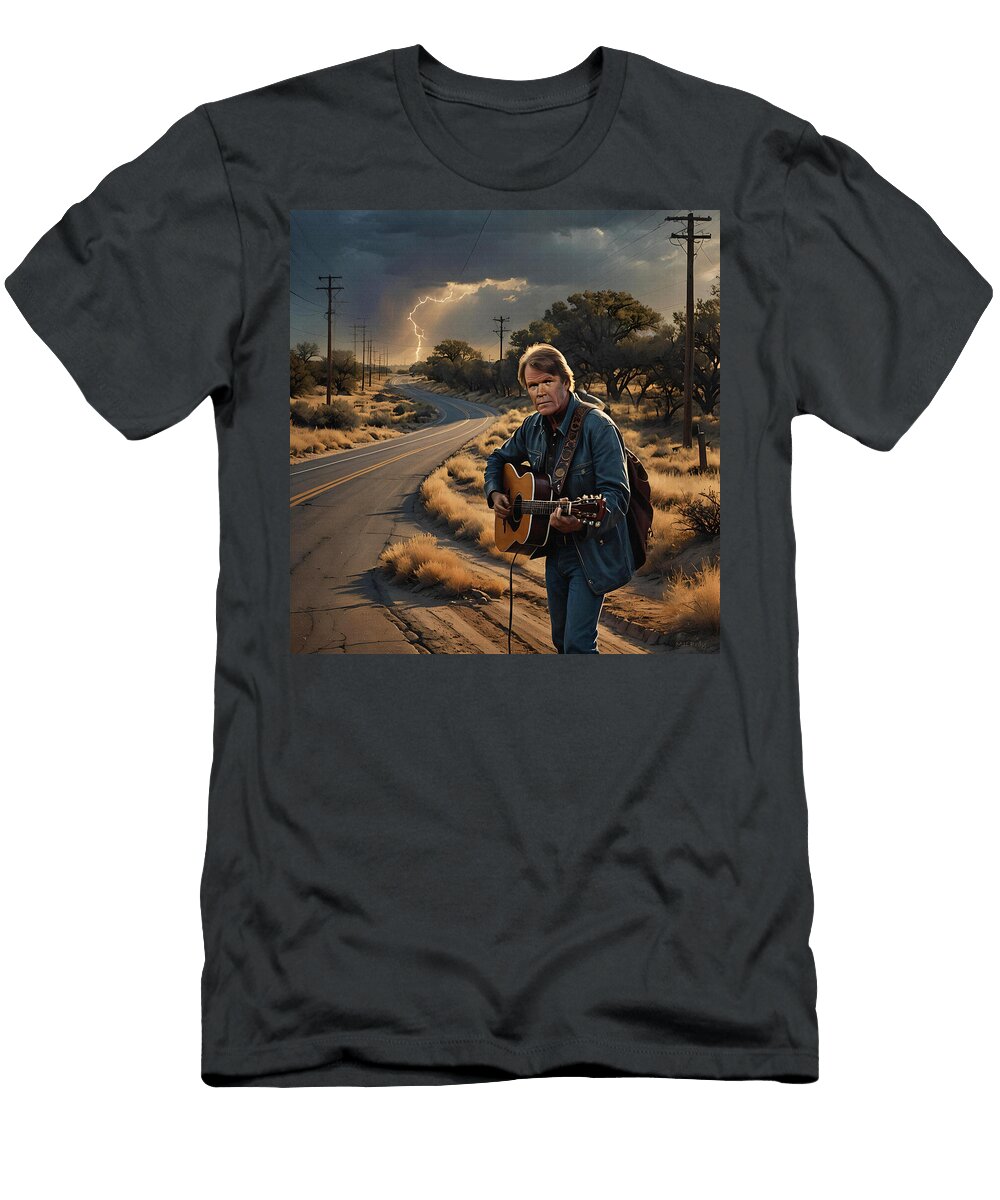 Glen Campbell Wichita Lineman Mal Bray T-Shirt