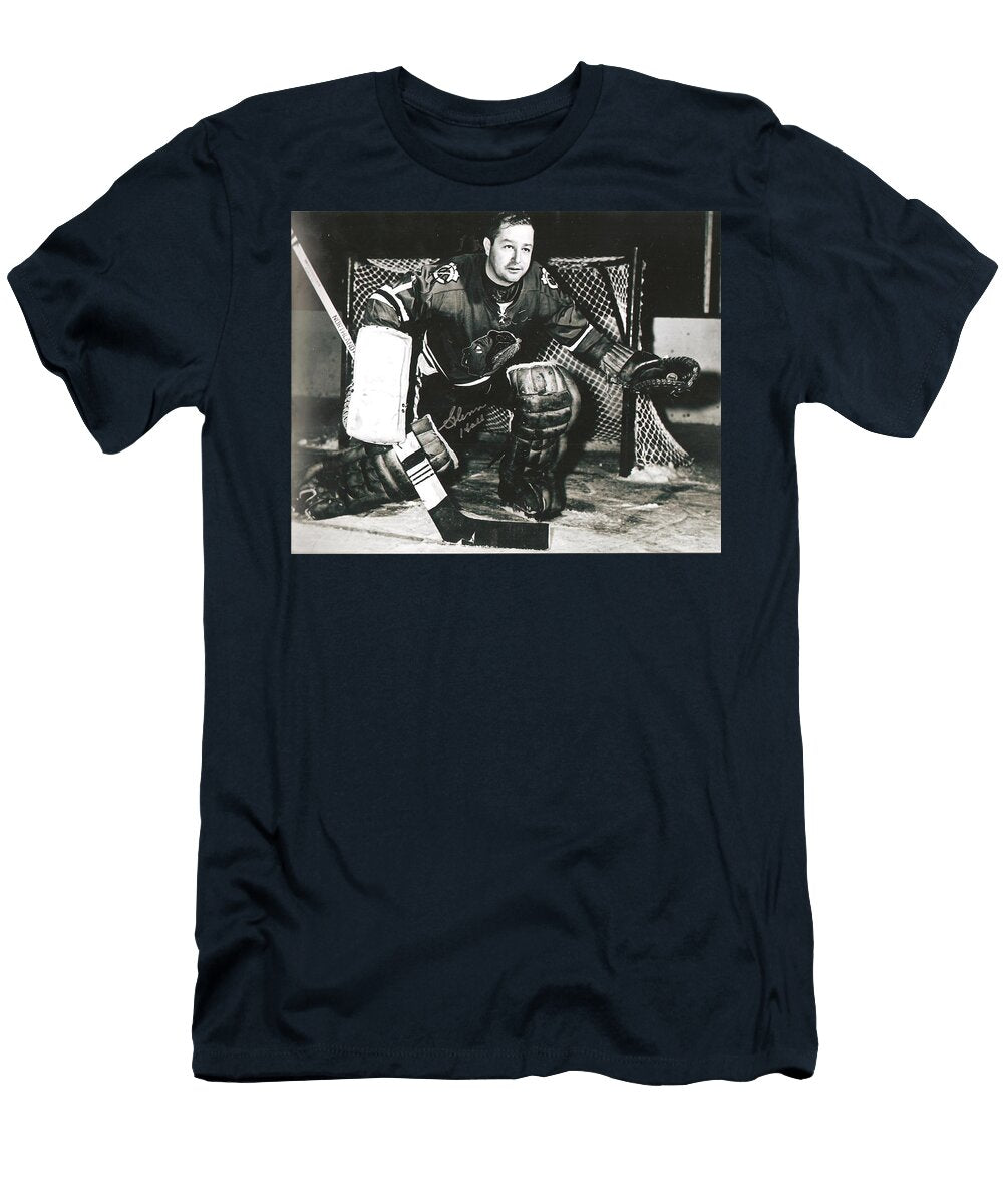 Glenn Hall Poster Chicago Blackhawks Hockey T-Shirt