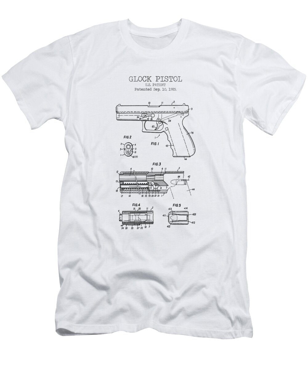 Glock Pistol Patent Denny H T-Shirt
