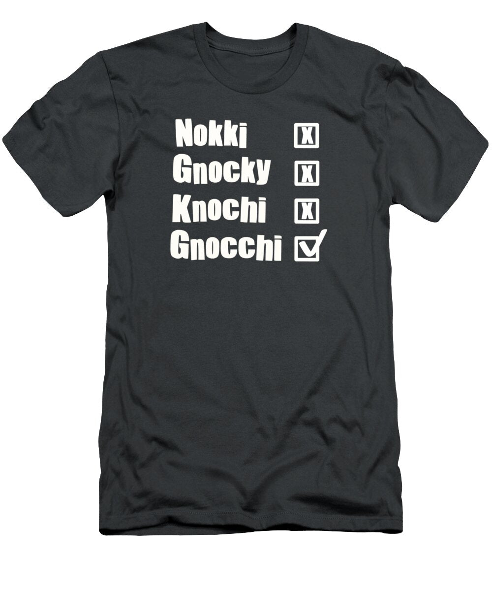 Gnocchi Pasta Spelling Gift Boy Max Georgia T-Shirt