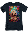 Golden Doodle Stained Glass Peggy Collins T-Shirt