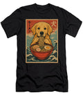 Golden Retriever Eating Ramen Kawaii Dog Lover Zyneu Gangd T-Shirt