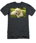 Goldendoodle Puppy and Stick Anna Lisa Yoder T-Shirt