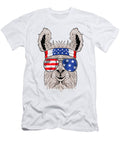 Good USA Patriotic Llama July 4th Alpaca Cute Ezone Prints T-Shirt