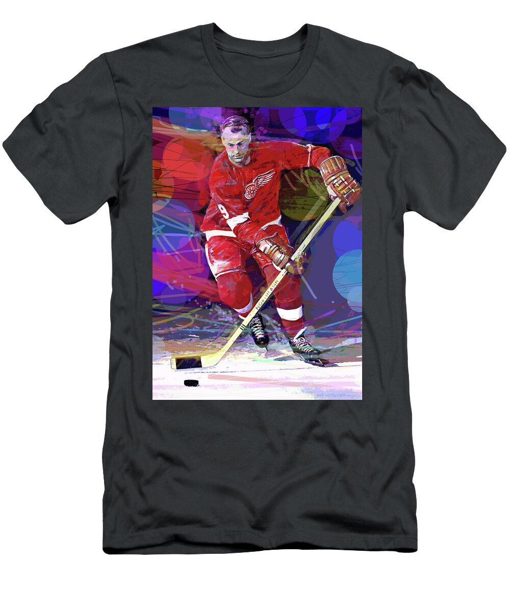 Gordie Howe Mr Hockey David Lloyd Glover T-Shirt