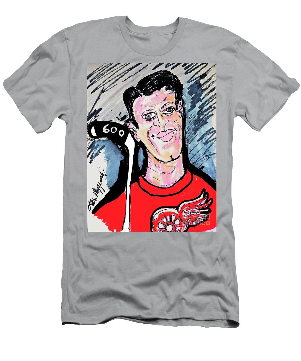 Gordie Howe Mr Hockey Detroit Red Wings 600 Goals Nov 27 1965 Geraldine Myszenski T-Shirt