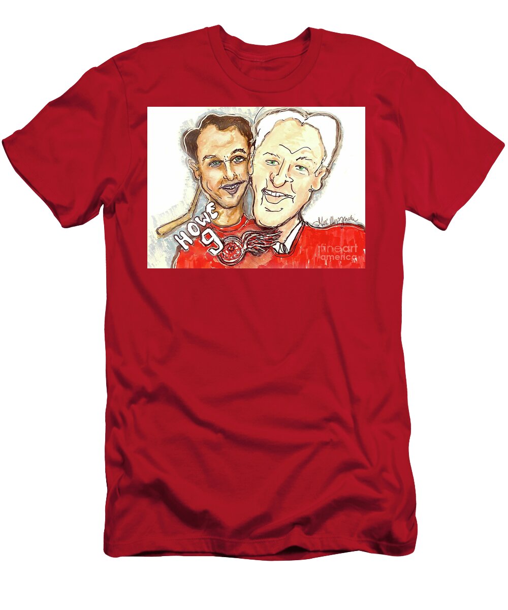 Gordie Howe Mr Hockey Detroit Red Wings Geraldine Myszenski T-Shirt