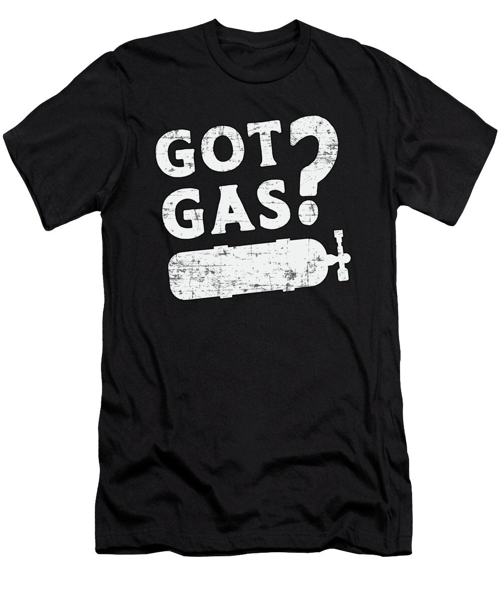 Got Gas Scuba Diving Diver Ocean Deep Sea Funny Tshirtconcepts Marvin Poppe T-Shirt